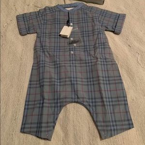 Burberry plaid romper